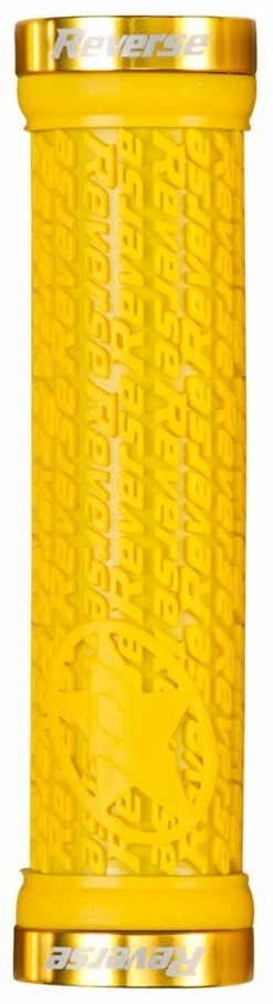 Reverse Components Reverse - Poignées Stamp Lock On Ø30mm X 135mm 10 Reverse Components Reverse - Poignées Stamp Lock On Ø30mm X 135mm -Accessoires Vélo Soldes Boutique reverse poignees stamp lock on jaune dore 3840x2160