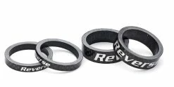 Reverse Components Reverse - Set D'entretoises De Direction Carbone 10mm / 5mm 1 1/8" (noir)